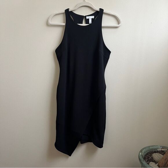 Leith Black High Neck Asymmetrical Dress XS - Picture 1 of 5